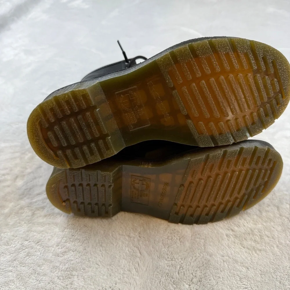 Dr Martens 1460 Black Leather Lace Up Ankle Boots Women's US 6 UK 4 EU 37 - Picture 7 of 8